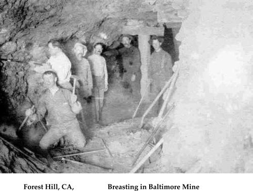 Forest Hill, CA,                   Breasting in Baltimore Mine